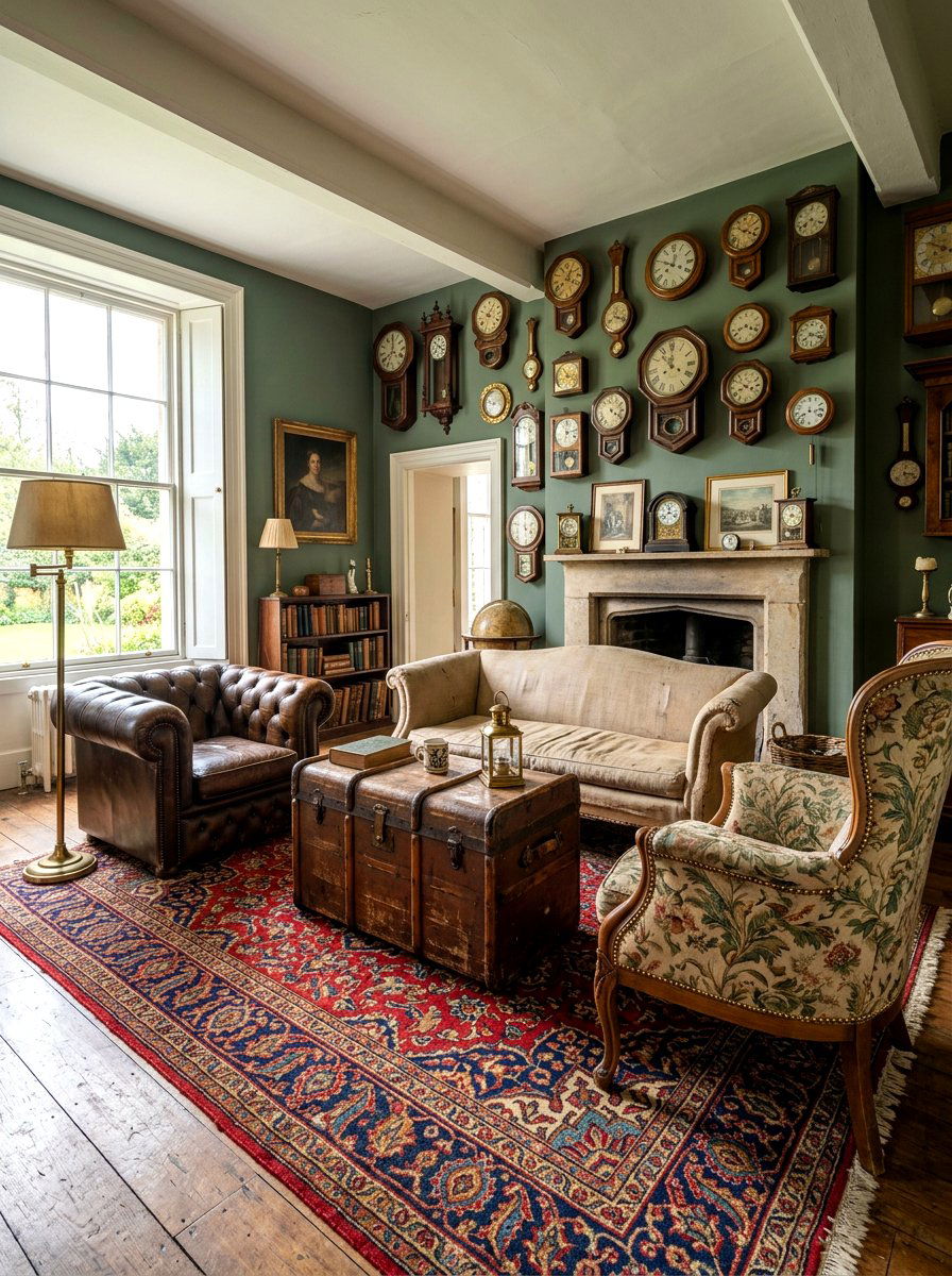 Equestrian Style Manor - 30 country manor living room ideas