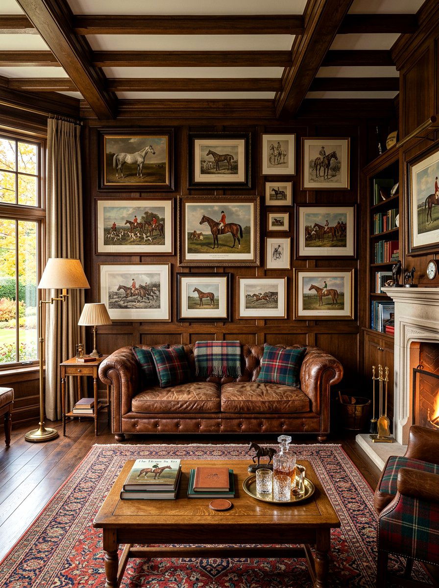 Equestrian Wall Art - 30 old money apartment decor ideas