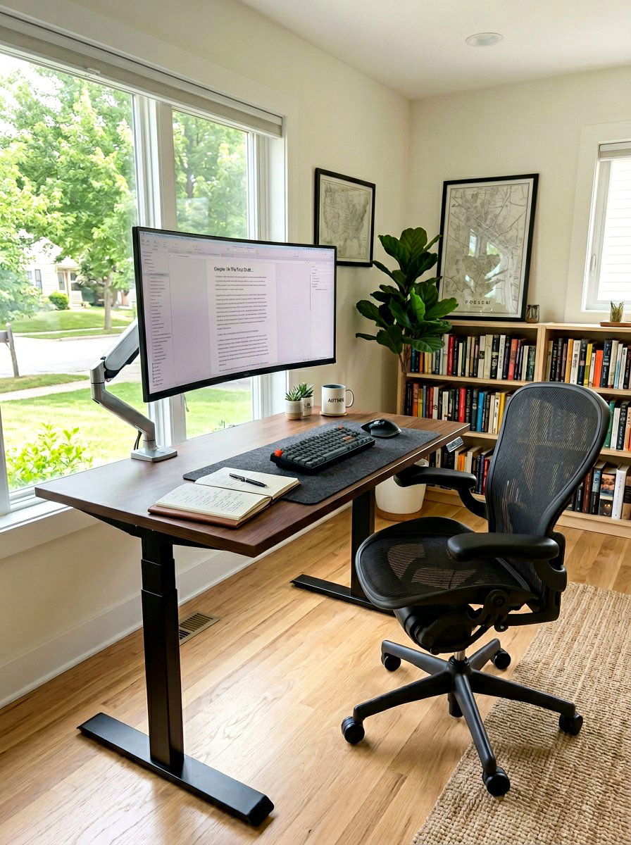 Ergonomic Author Workstation - 30 author office ideas