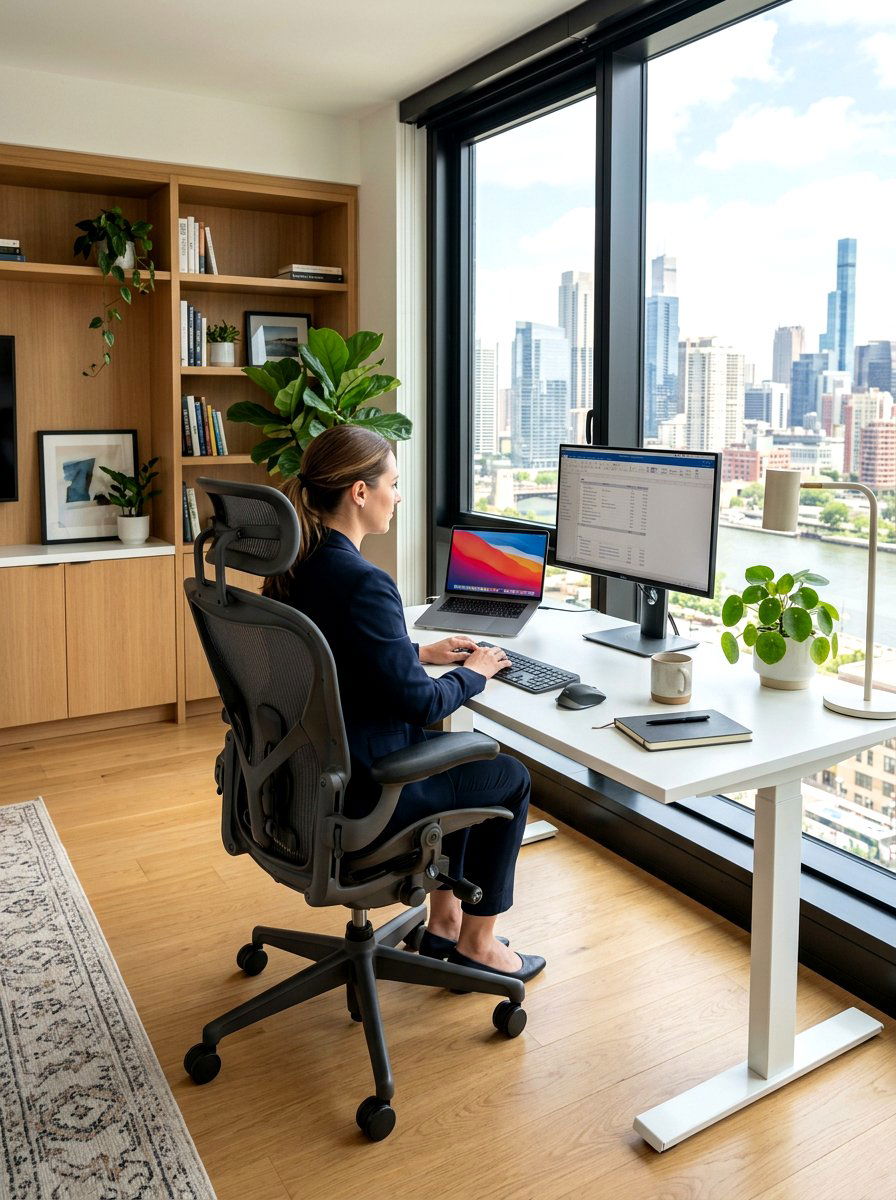 Ergonomic Home Office Chair - 30 invisible wellness home ideas