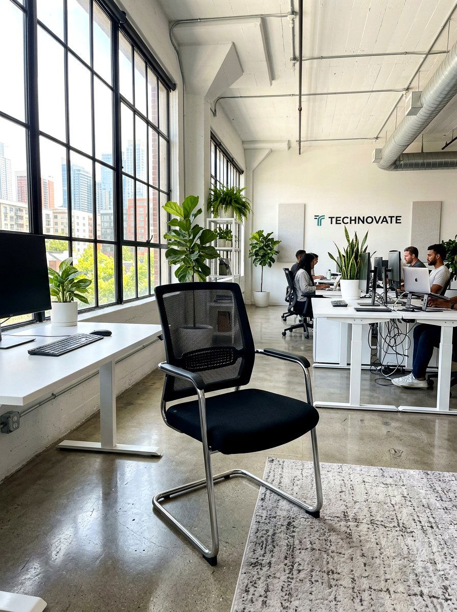 Ergonomic Mesh Guest Chair - 30 office guest chair ideas