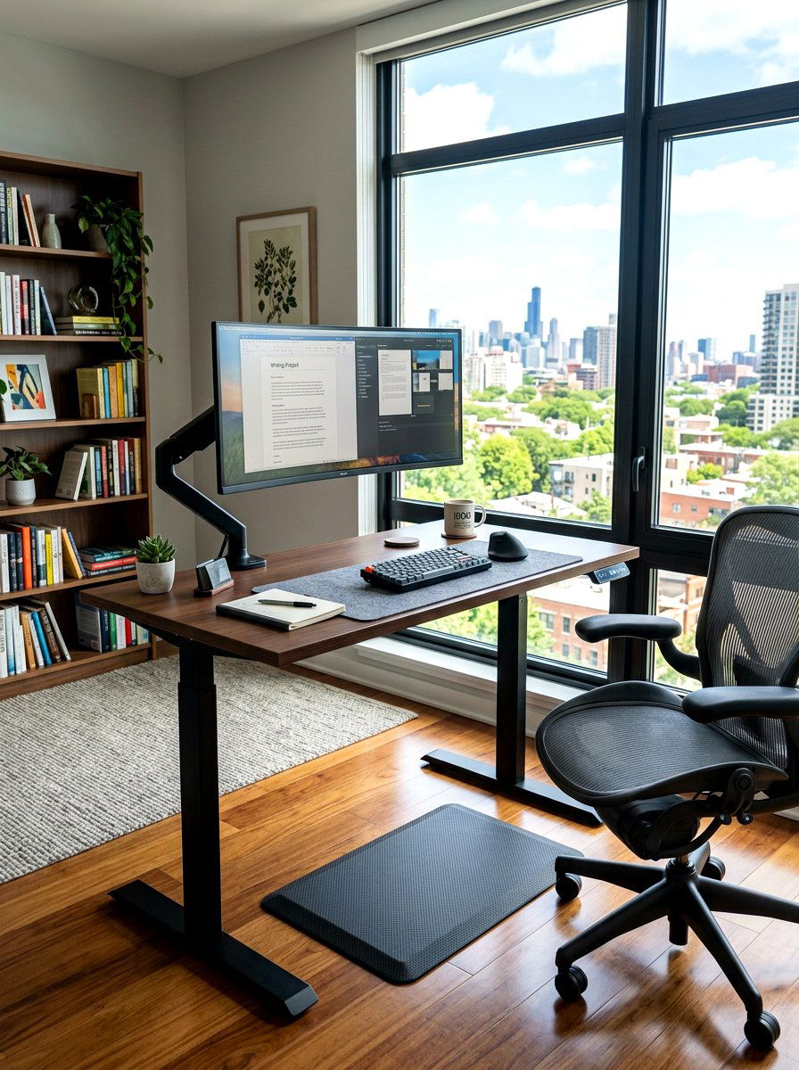 Ergonomic Standing Desk - 30 writing room ideas