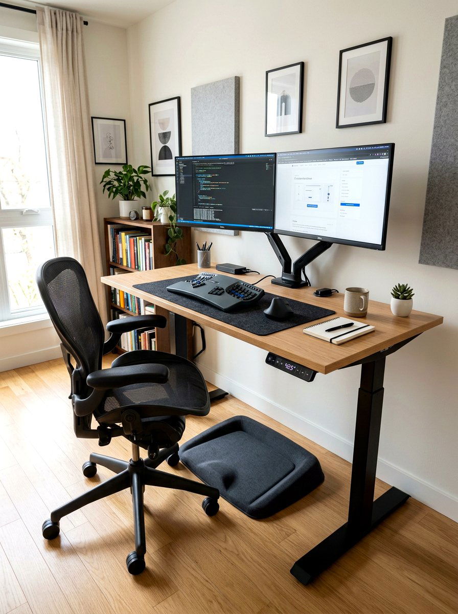 Ergonomic Studio Setup - 30 creative studio office ideas