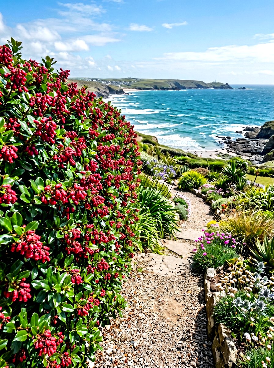 Escallonia Flowering Hedge - 30 hedge privacy ideas