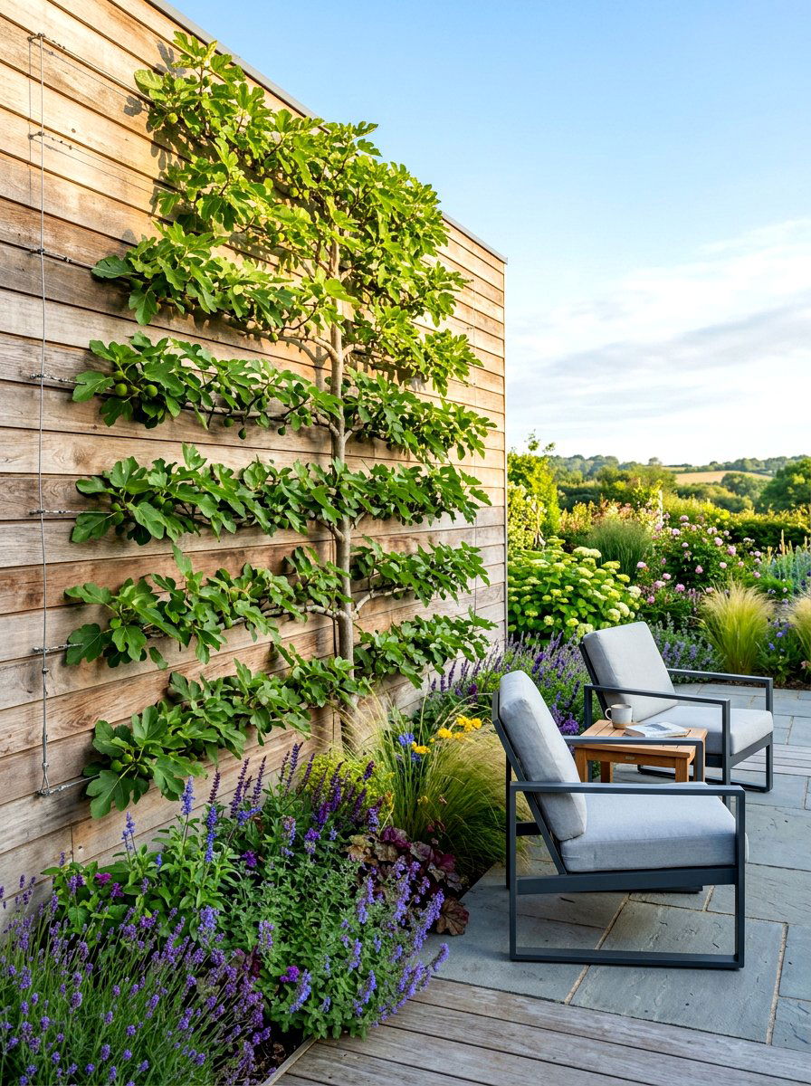 Espalier Fig Tree Patio Wall - 30 fig tree patio ideas