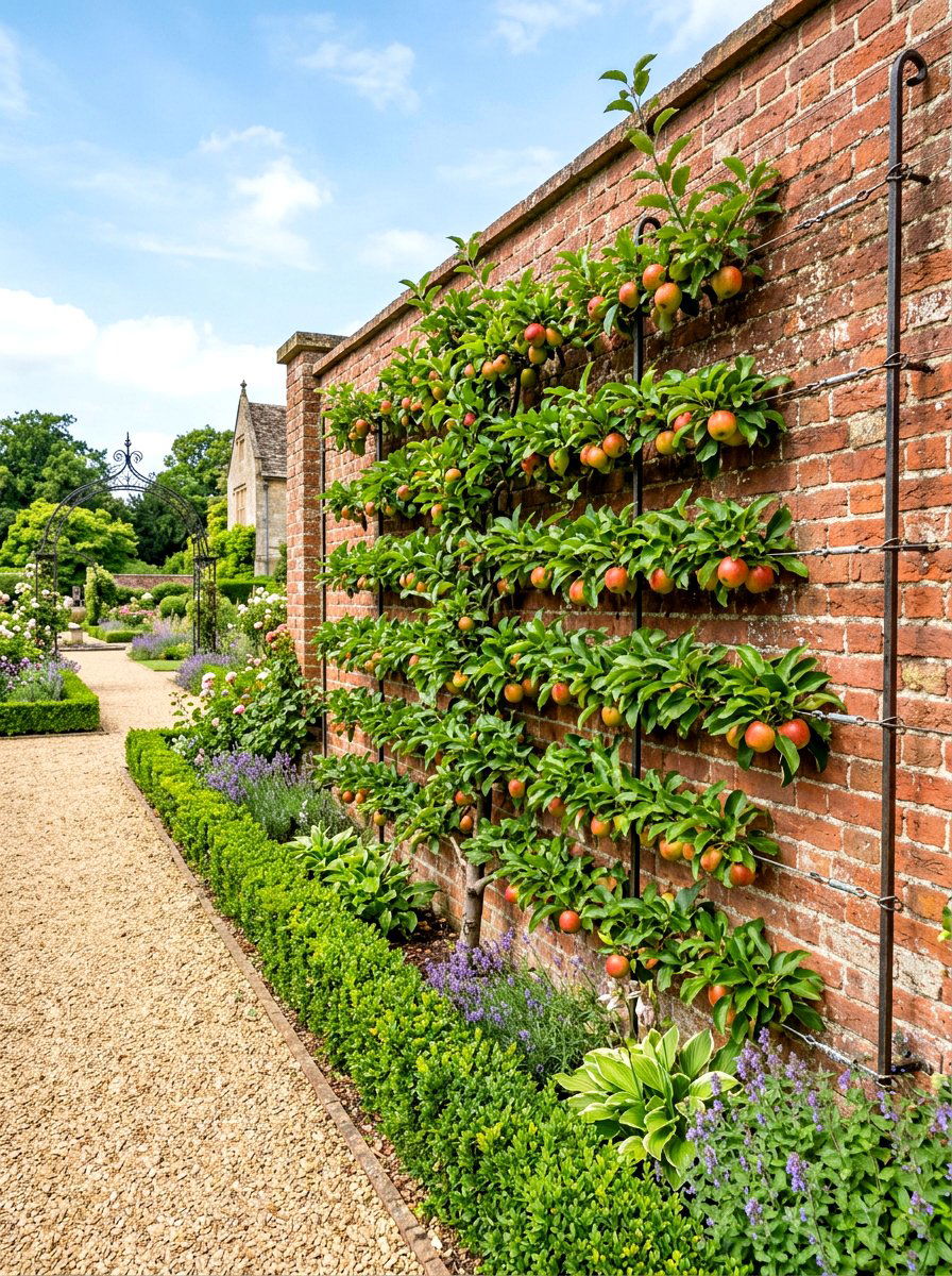 Espalier Fruit Tree Trellis - 30 garden trellis ideas