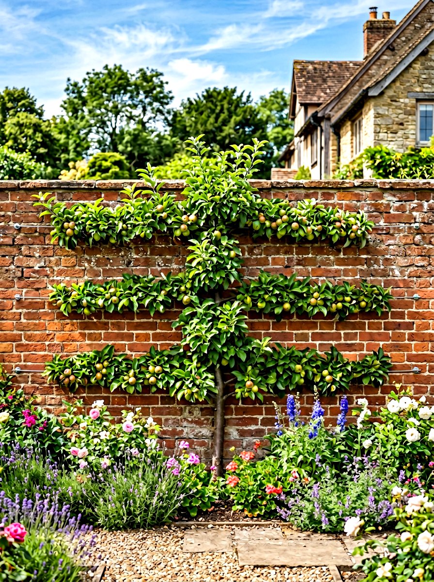 Espalier Fruit Tree - 30 formal garden ideas
