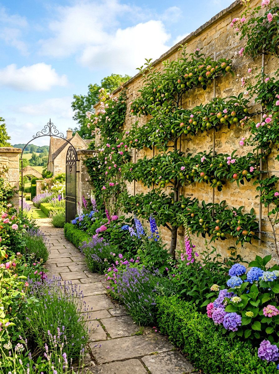 Espalier Fruit Trees - 30 living privacy wall ideas