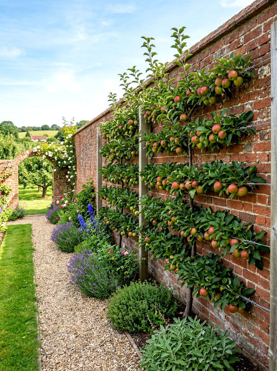 Espalier Privacy Fruit Trellis - 30 trellis privacy ideas