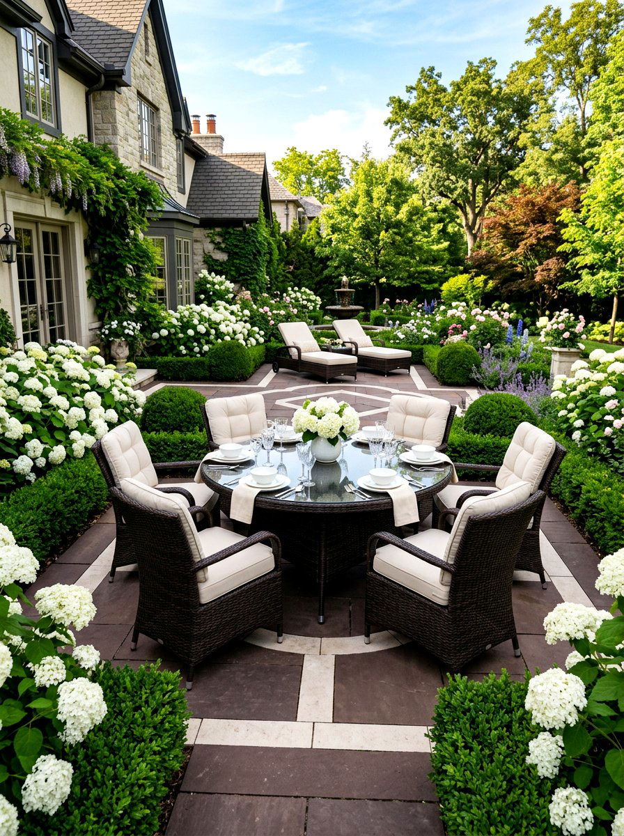 Espresso And Cream Patio - 30 patio color scheme ideas