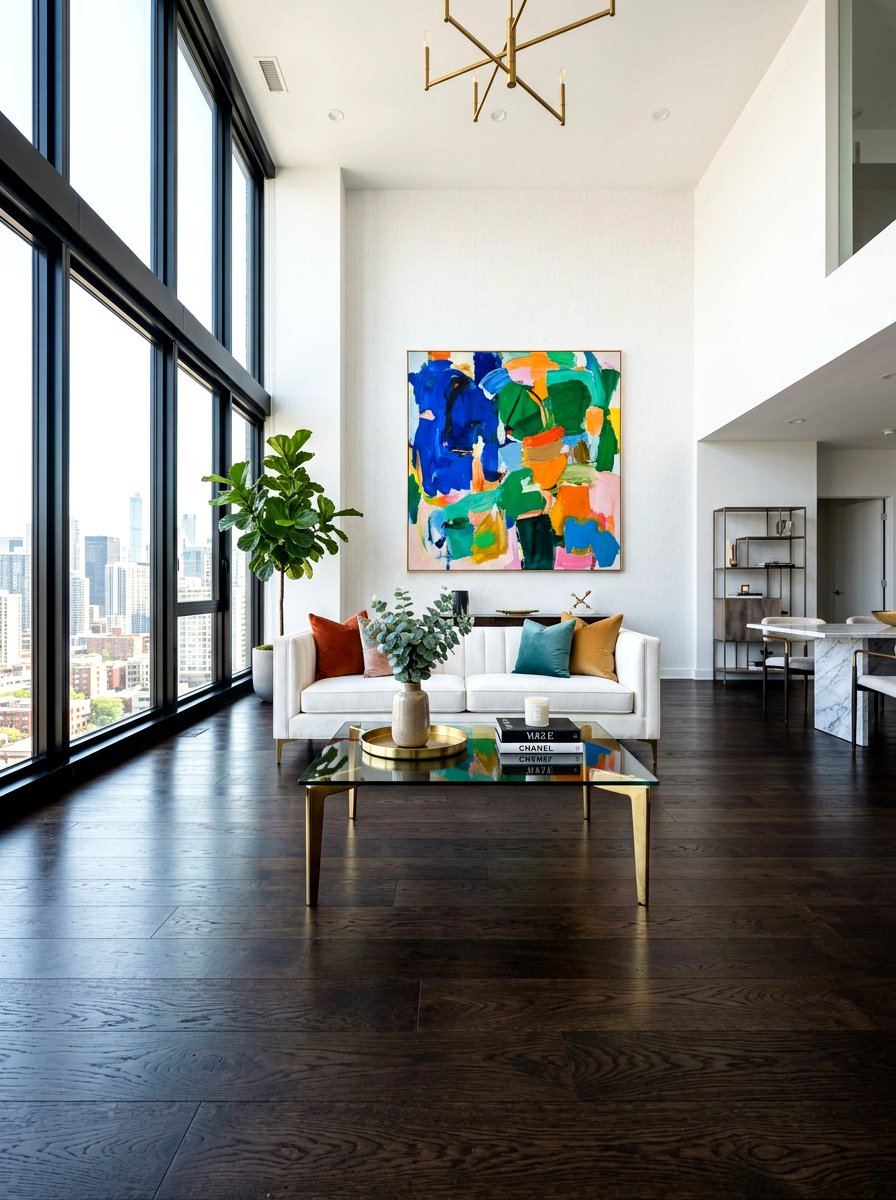 Espresso floor stain - 30 hardwood floor stain ideas