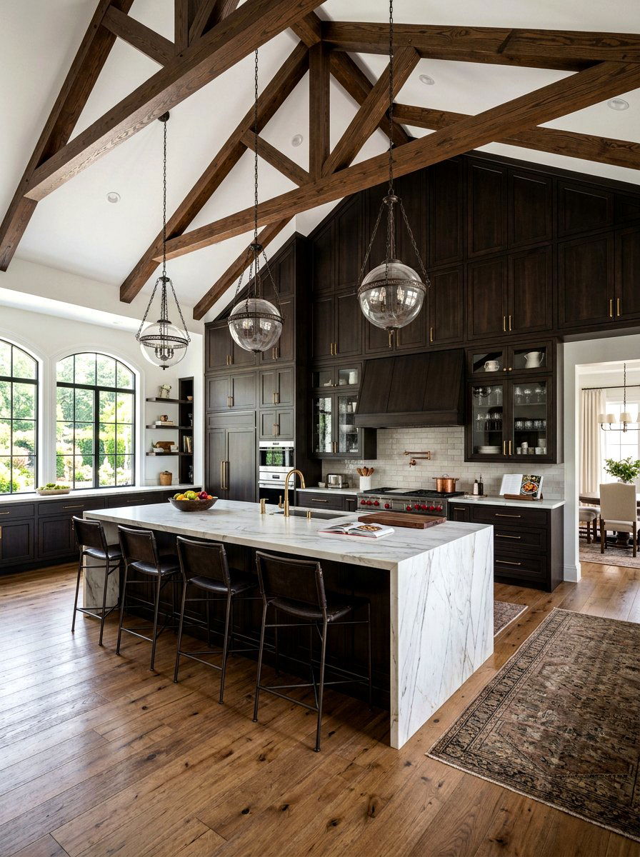 Espresso kitchen with vaulted ceilings - 30 espresso kitchen ideas