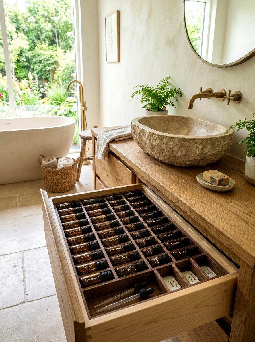Essential Oil Drawer Inserts - 30 bathroom drawer inserts ideas