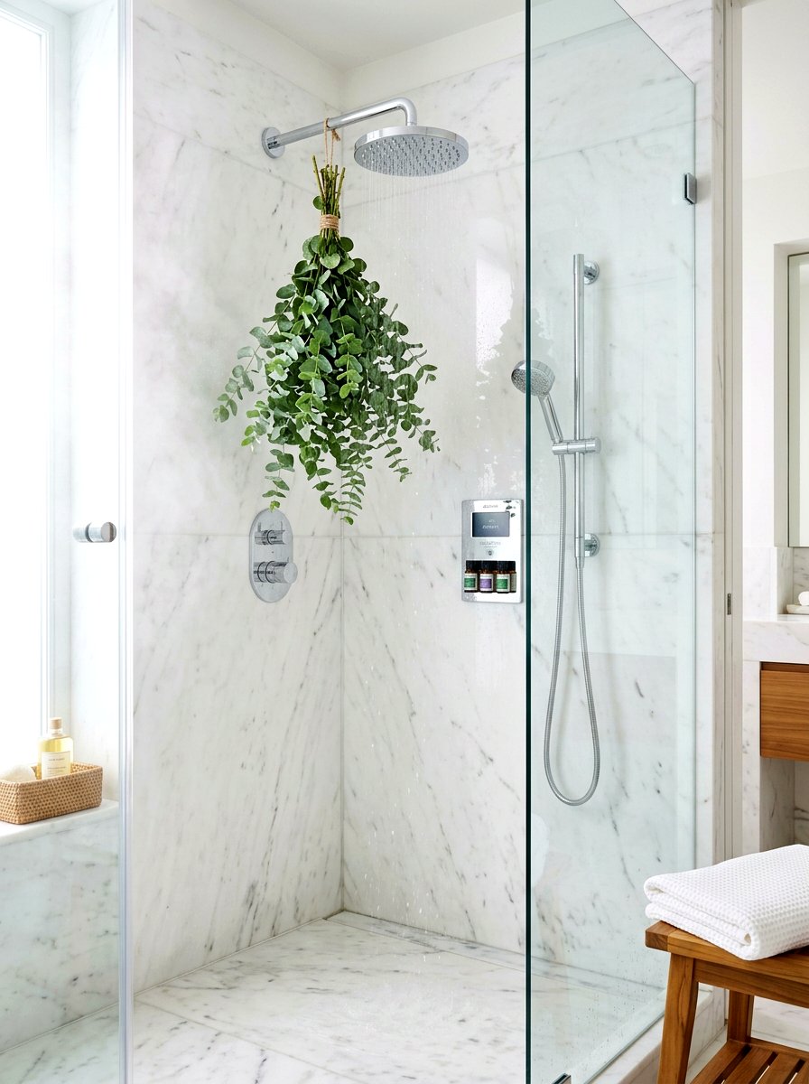 Essential Oil Shower Infusion - 30 spa shower ideas