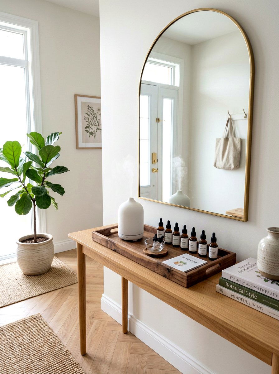Essential Oil Station - 30 quiet room decor ideas