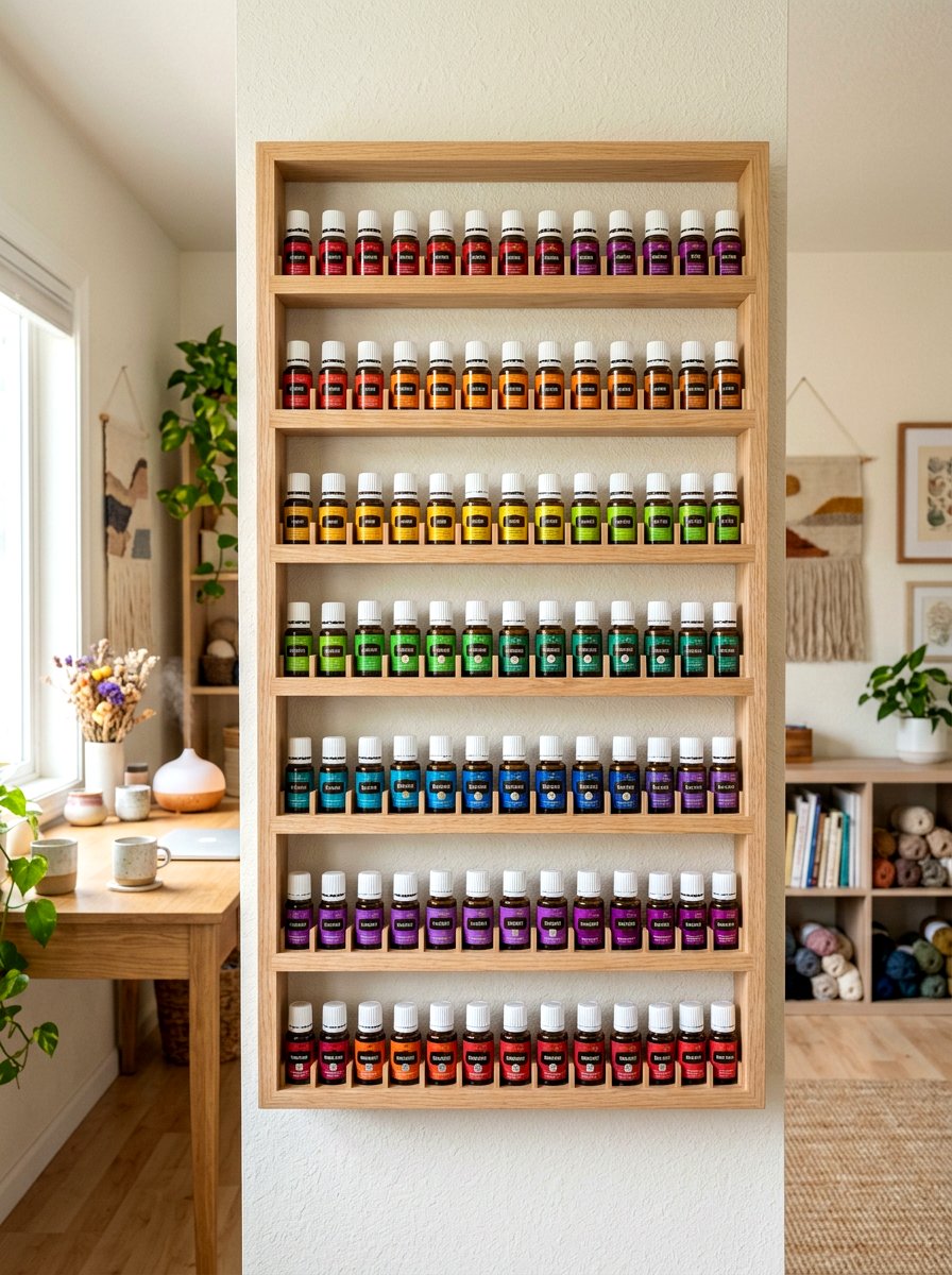 Essential Oil Storage - 30 aromatherapy room ideas