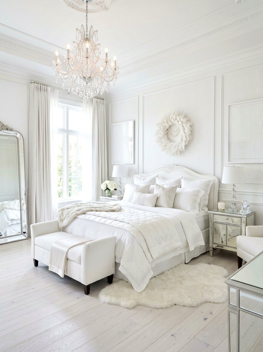 Ethereal white bedroom - 30 fairytale bedroom aesthetic ideas