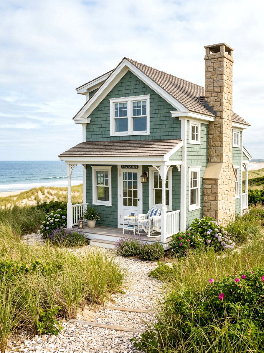Eucalyptus Green Shake Siding - 30 green house exterior ideas
