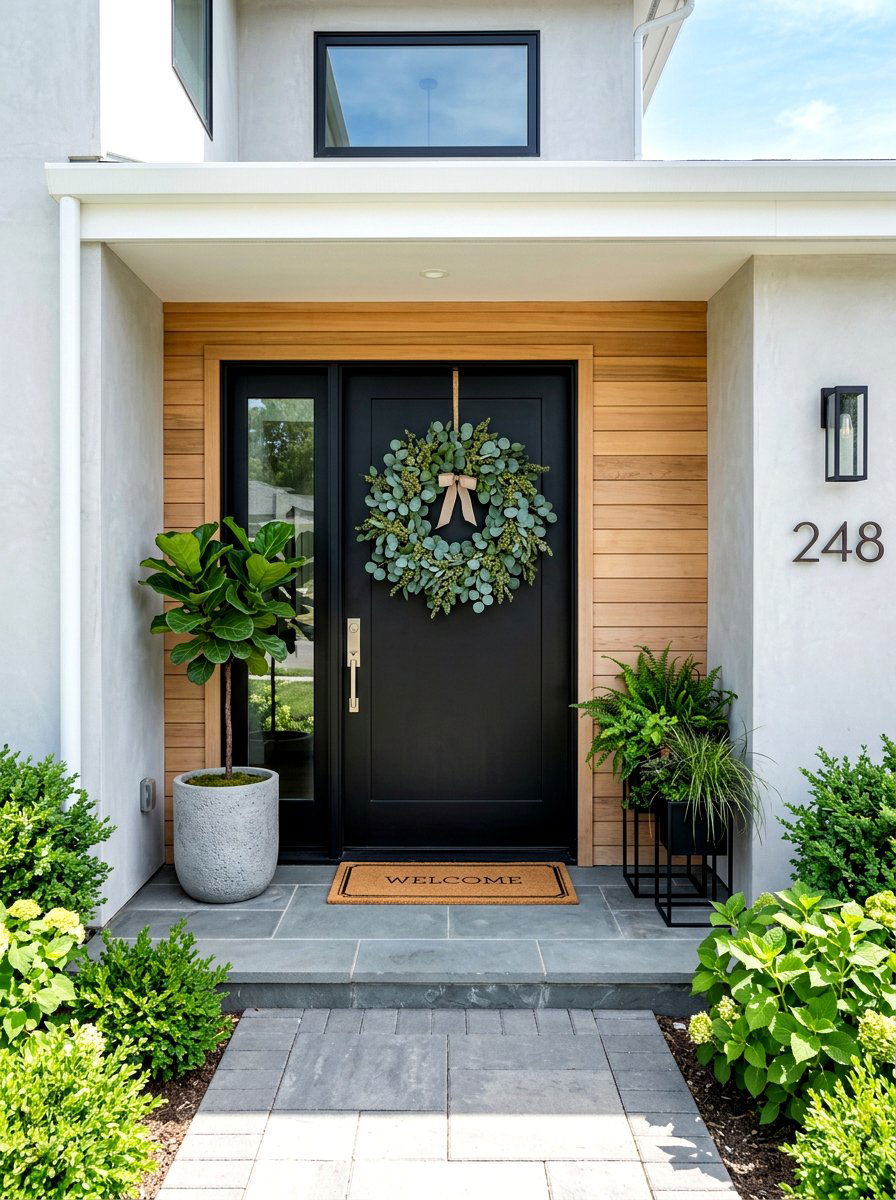 Eucalyptus Greenery - 30 summer wreath ideas