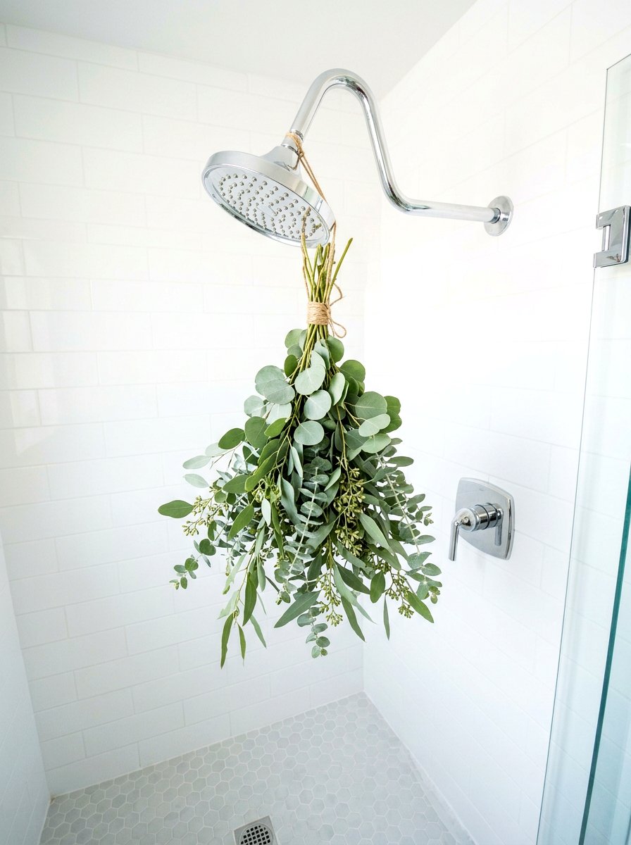 Eucalyptus Hanging Bundle - 30 spa bathroom ideas