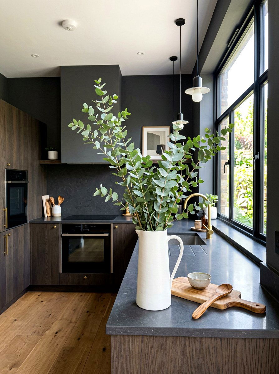 Eucalyptus Kitchen Branch - 30 spring kitchen decor ideas