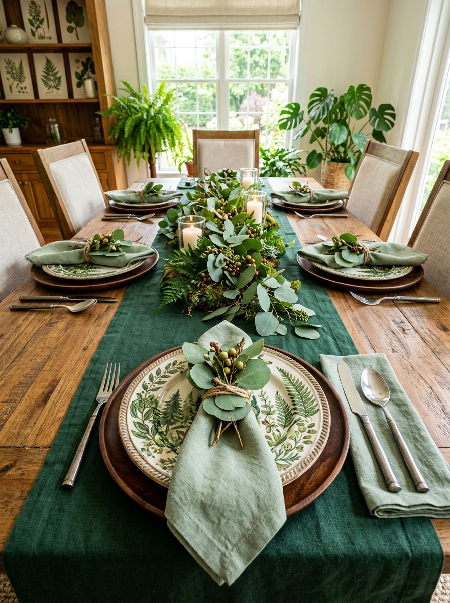 Eucalyptus Leaf Napkin Ring - 30 napkin ring ideas