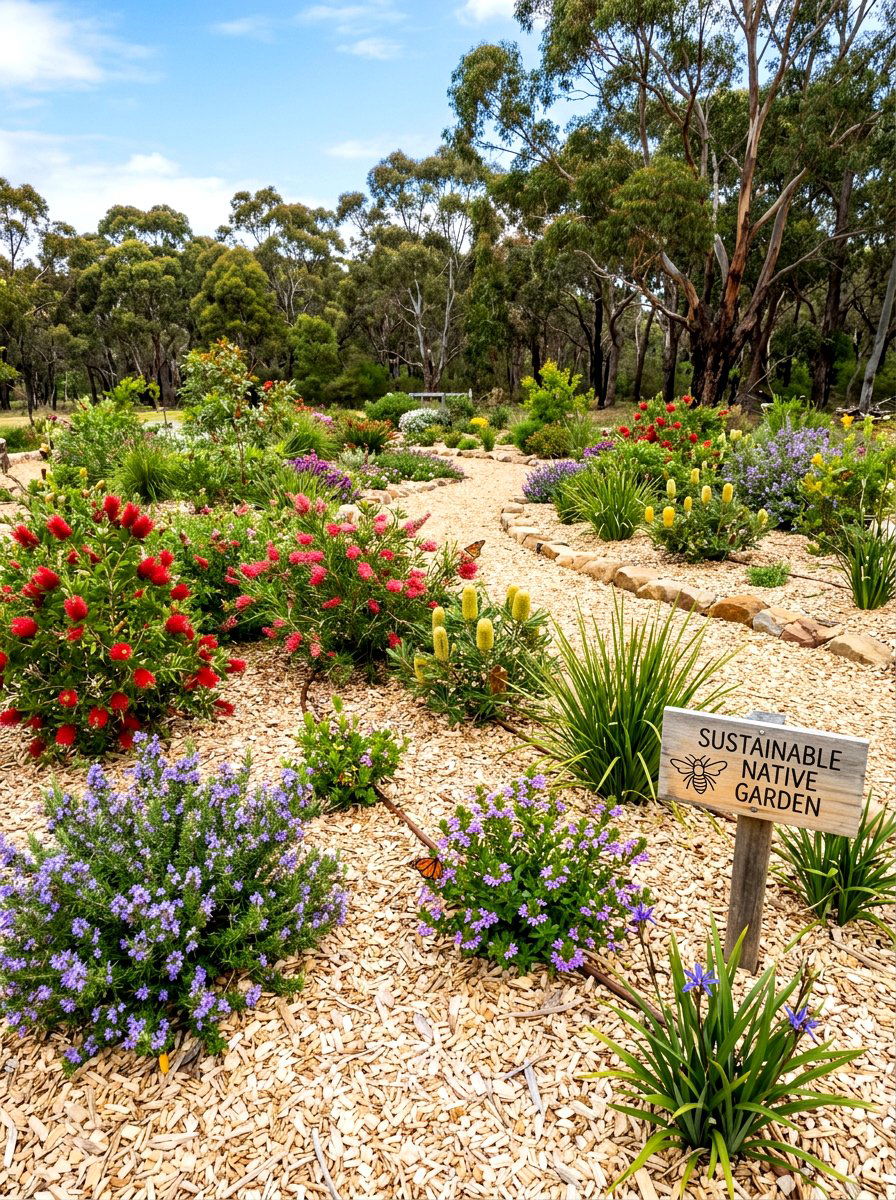 Eucalyptus Mulch - 30 flower bed mulch ideas