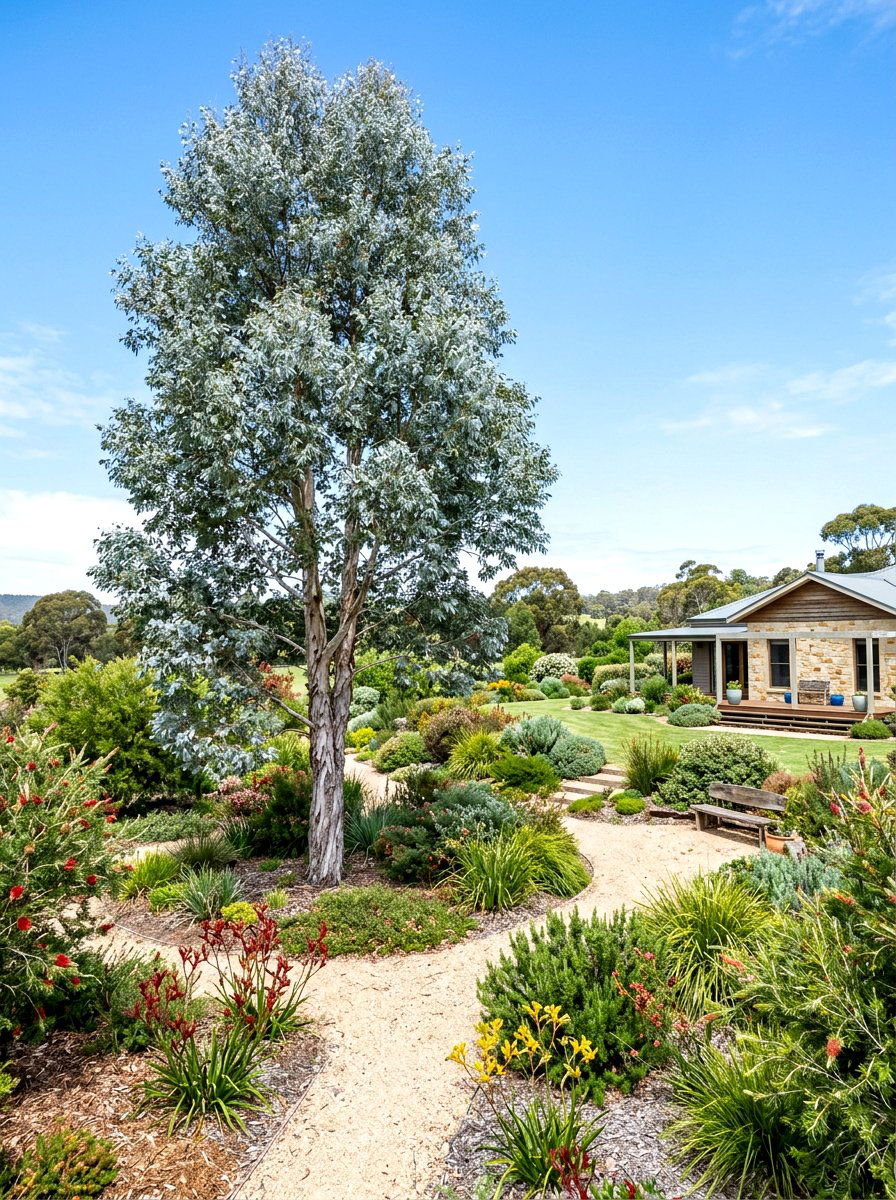Eucalyptus Tree Garden - 30 sensory backyard garden ideas