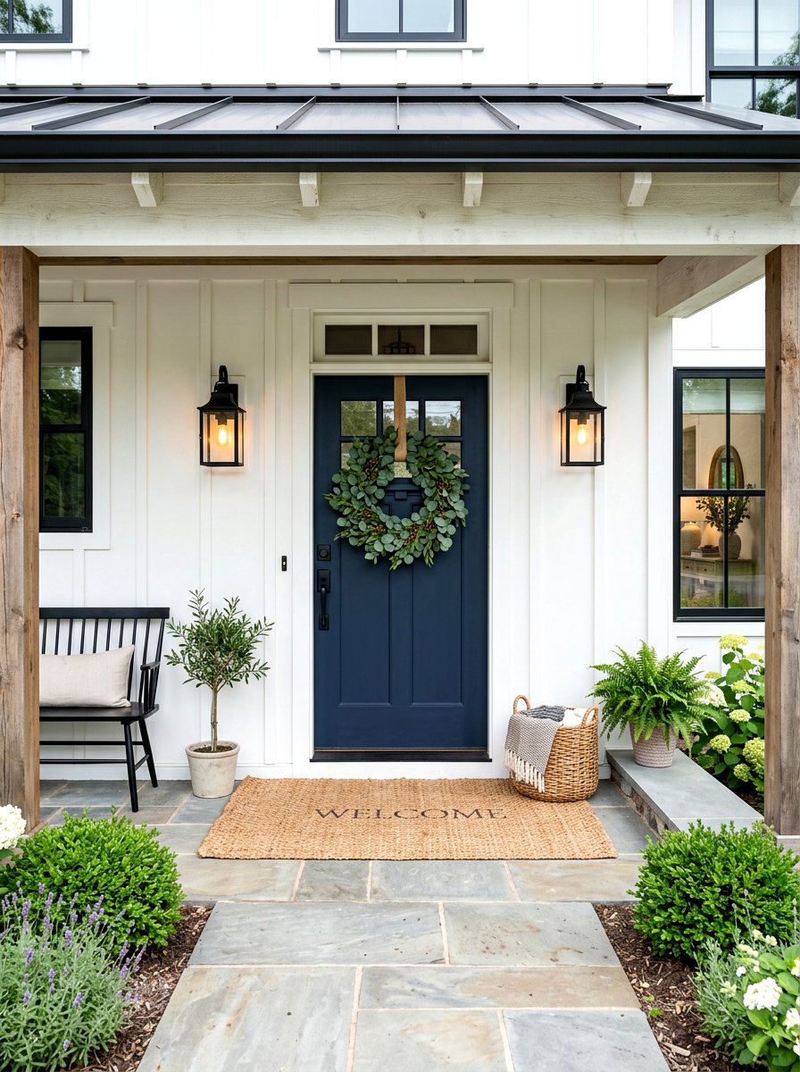 Eucalyptus Wreath - 30 door wreath ideas