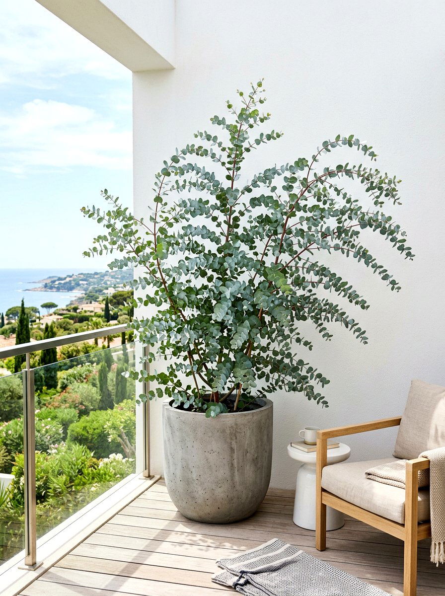 Eucalyptus foliage plant - 30 balcony cut flower garden ideas
