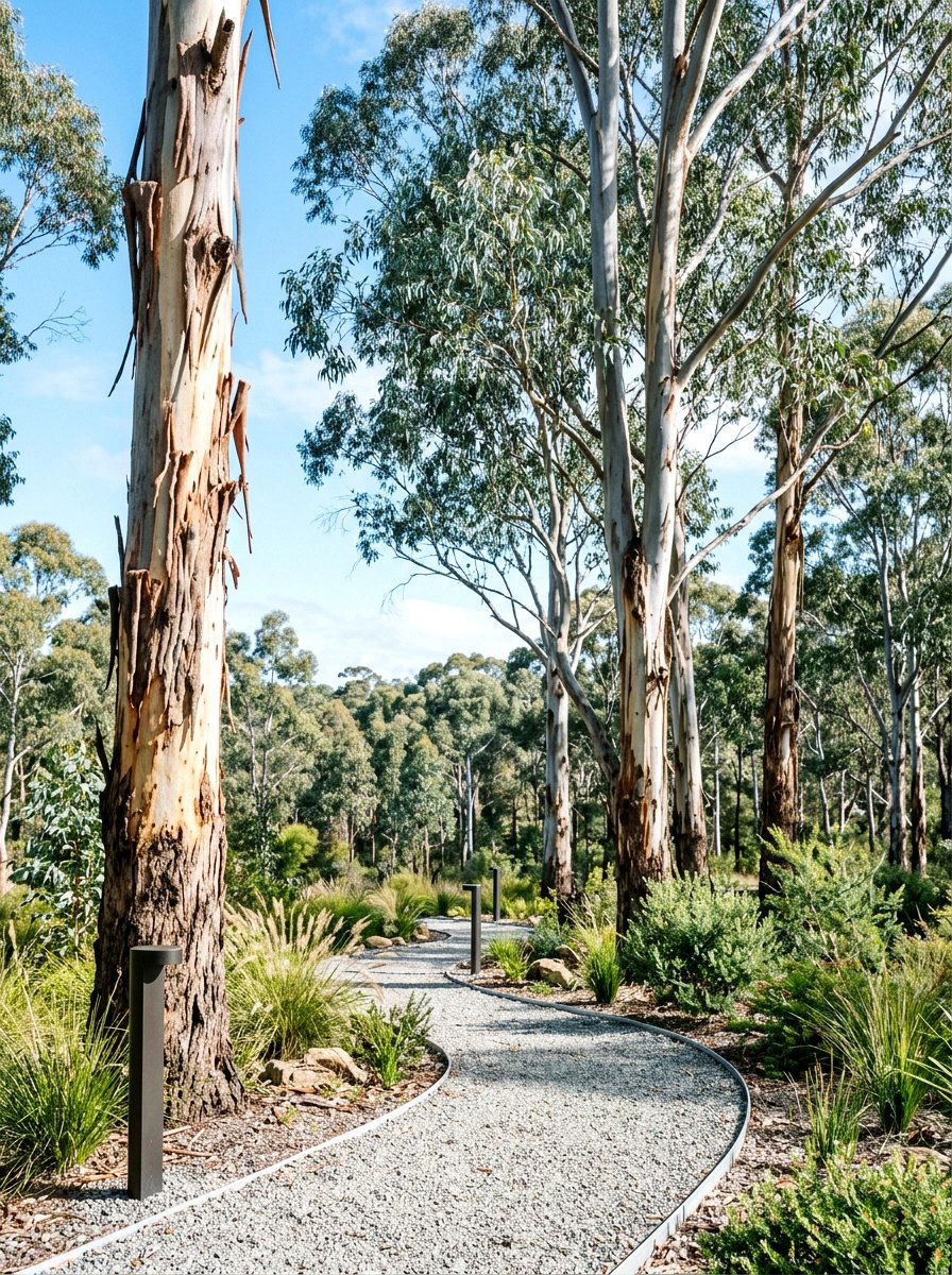 Eucalyptus tree landscape - 30 fragrance garden backyard ideas