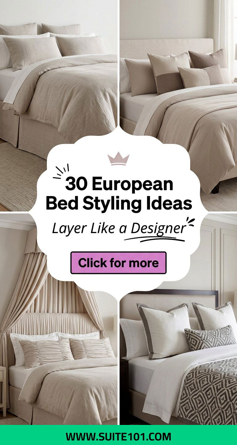 European Bed Styling Ideas 30 Layering Tricks to Copy - European Bed Styling Ideas: 30 Layering Tricks to Copy