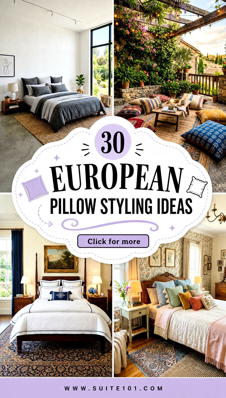 European Pillow Styling Ideas 30 Comfy Mix-and-Match Combos - European Pillow Styling Ideas: 30 Comfy Mix-and-Match Combos
