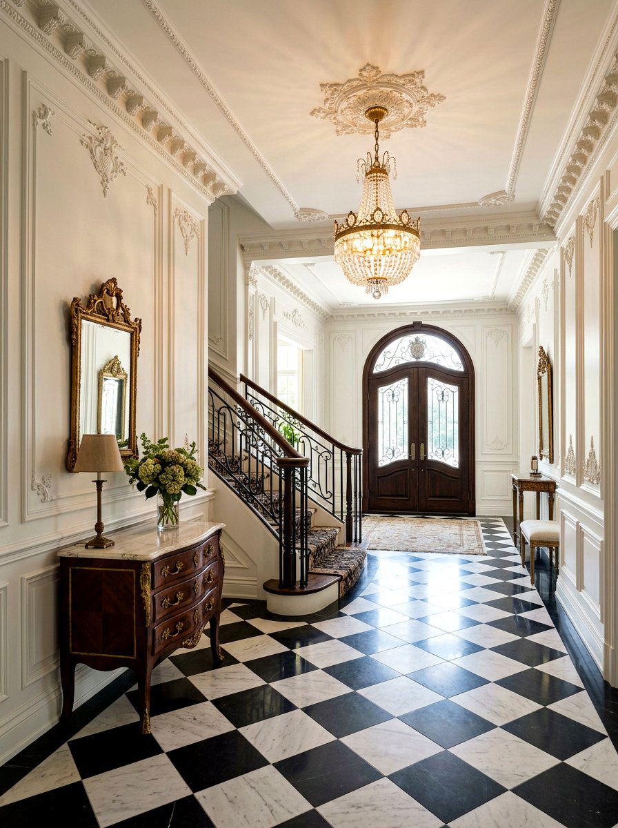 European Style Foyer - 30 quiet luxury entryway ideas