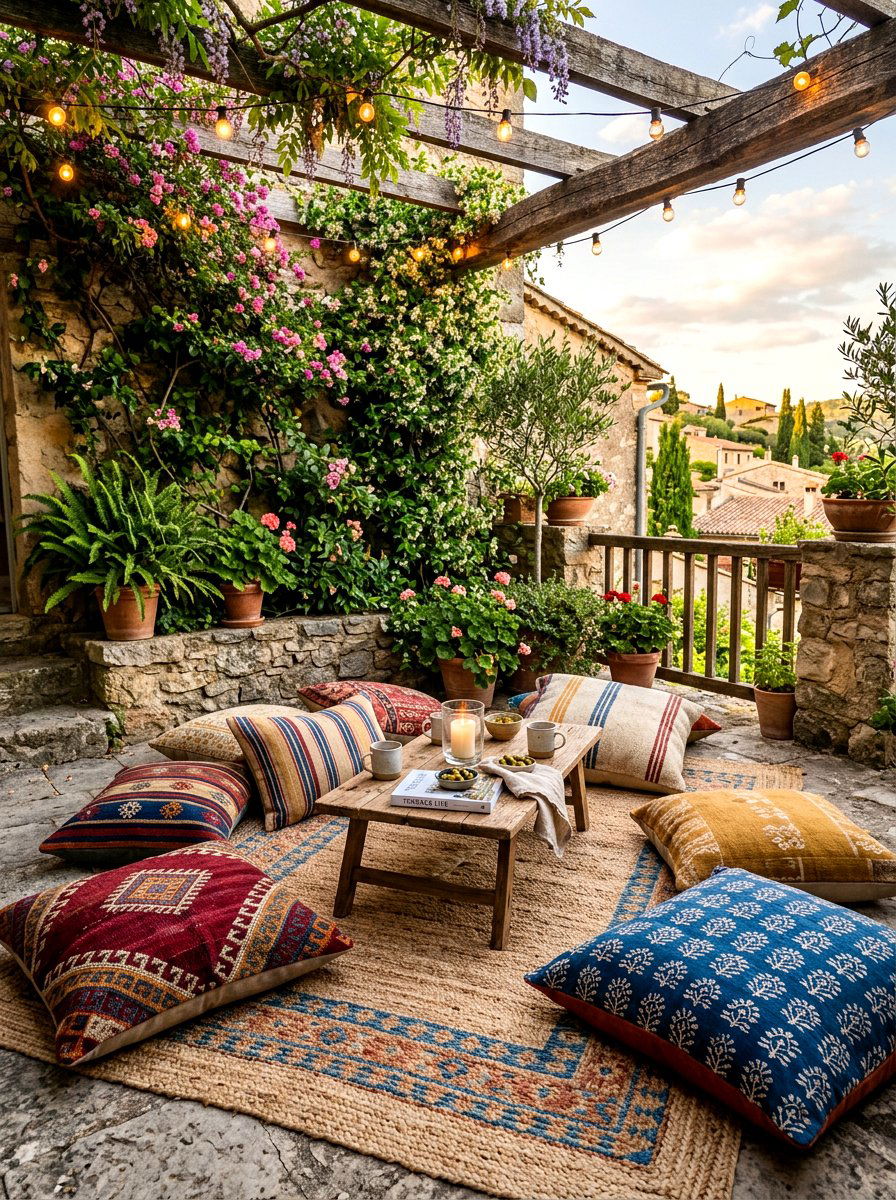 European pillows for floor seating - 30 European pillow styling ideas