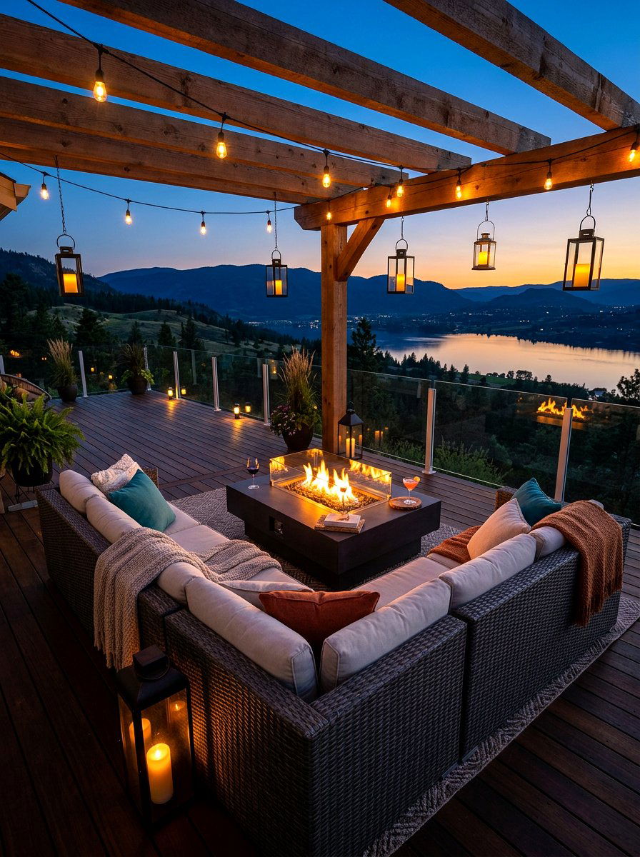 Evening Lounge Deck - 30 deck decorating ideas
