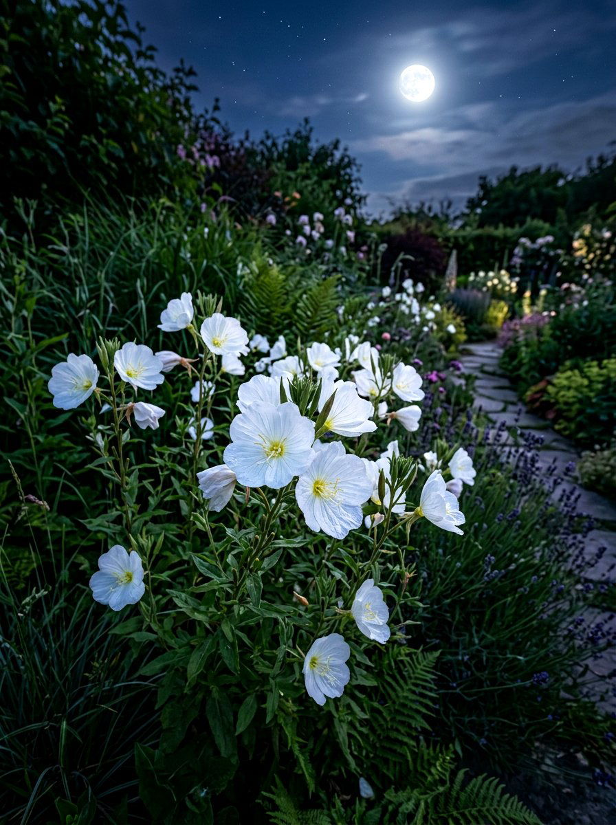 Evening Primrose Bloom - 30 moon garden backyard ideas