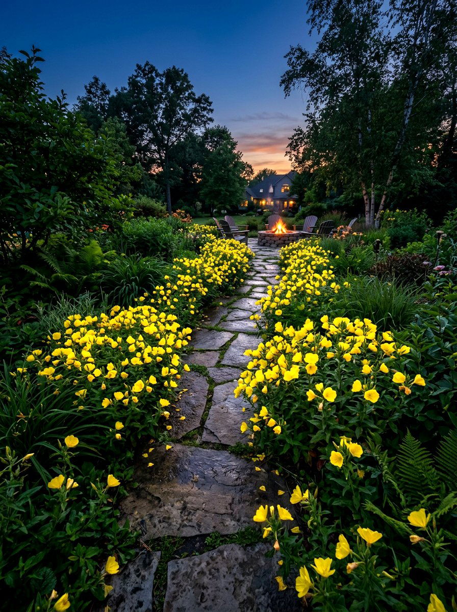 Evening Primrose Path - 30 fragrant pathway ideas