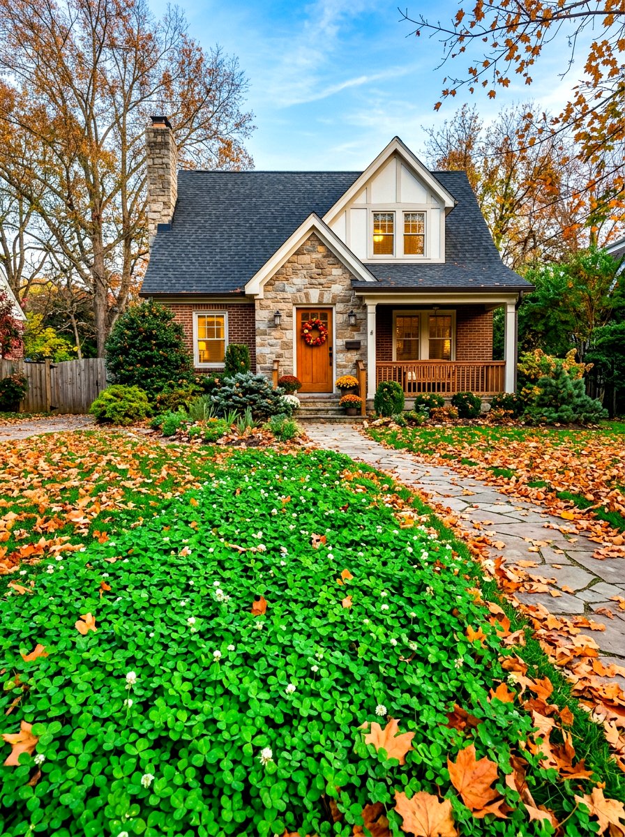 Evergreen Clover Front Yard - 30 clover front lawn ideas