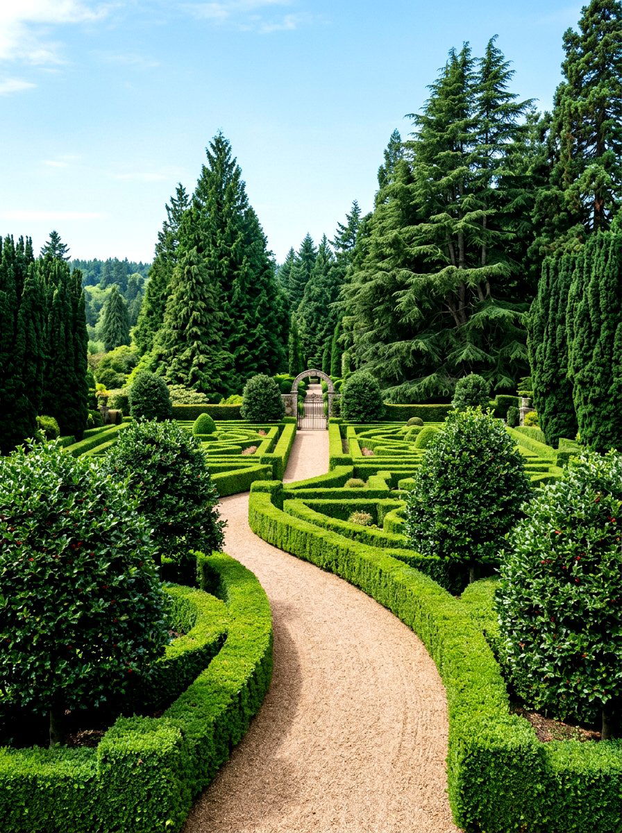 Evergreen Garden - 30 four season garden ideas