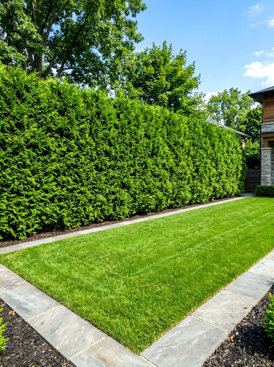 Evergreen Hedge - 30 year round garden ideas