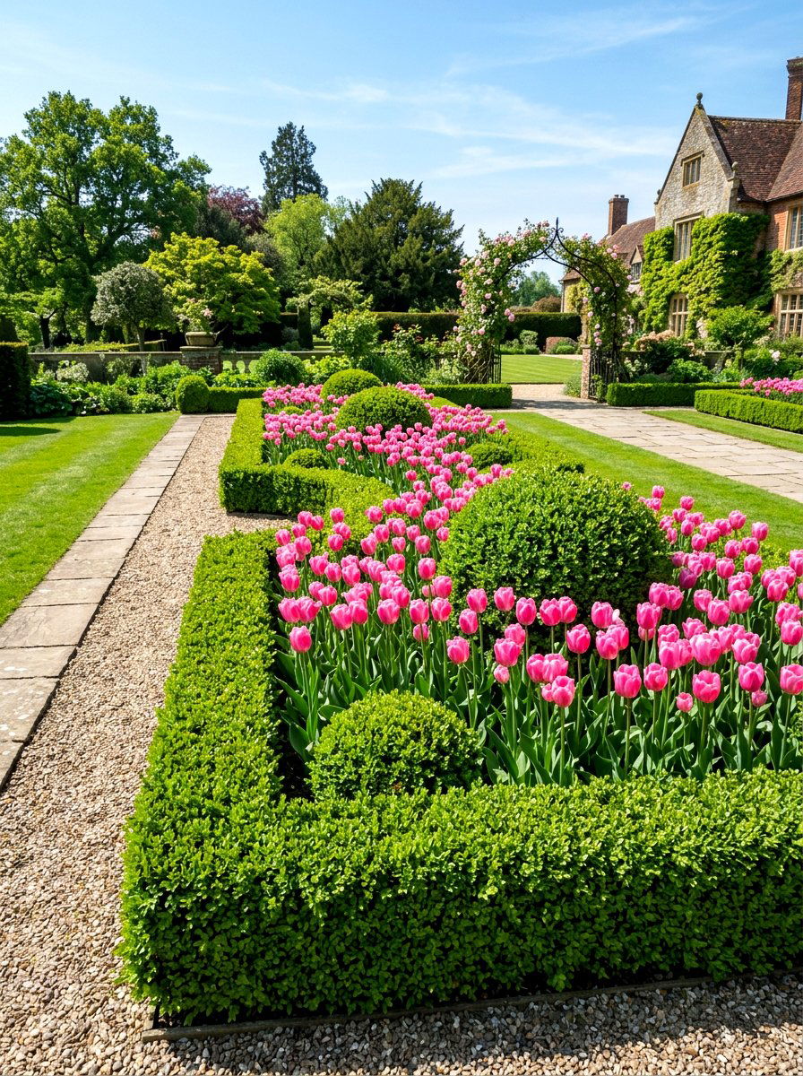 Evergreen Shrub Flower Bed - 30 budget flower bed ideas