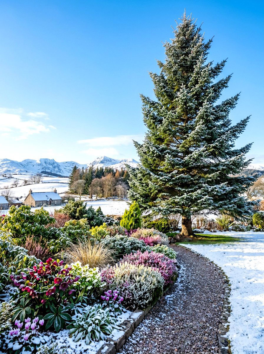 Evergreen Tree - 30 hummingbird garden ideas