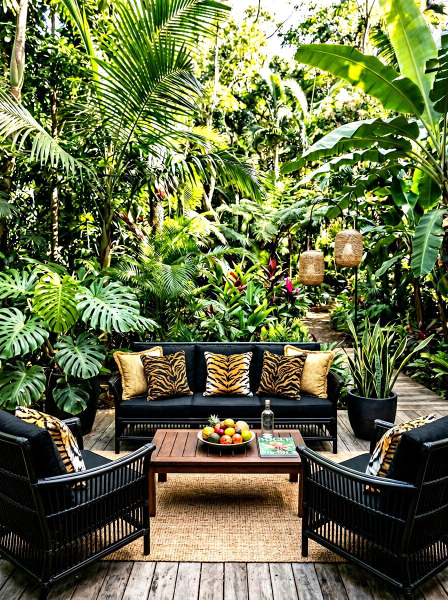 Exotic tiger print outdoor pillow - 30 outdoor throw pillow ideas