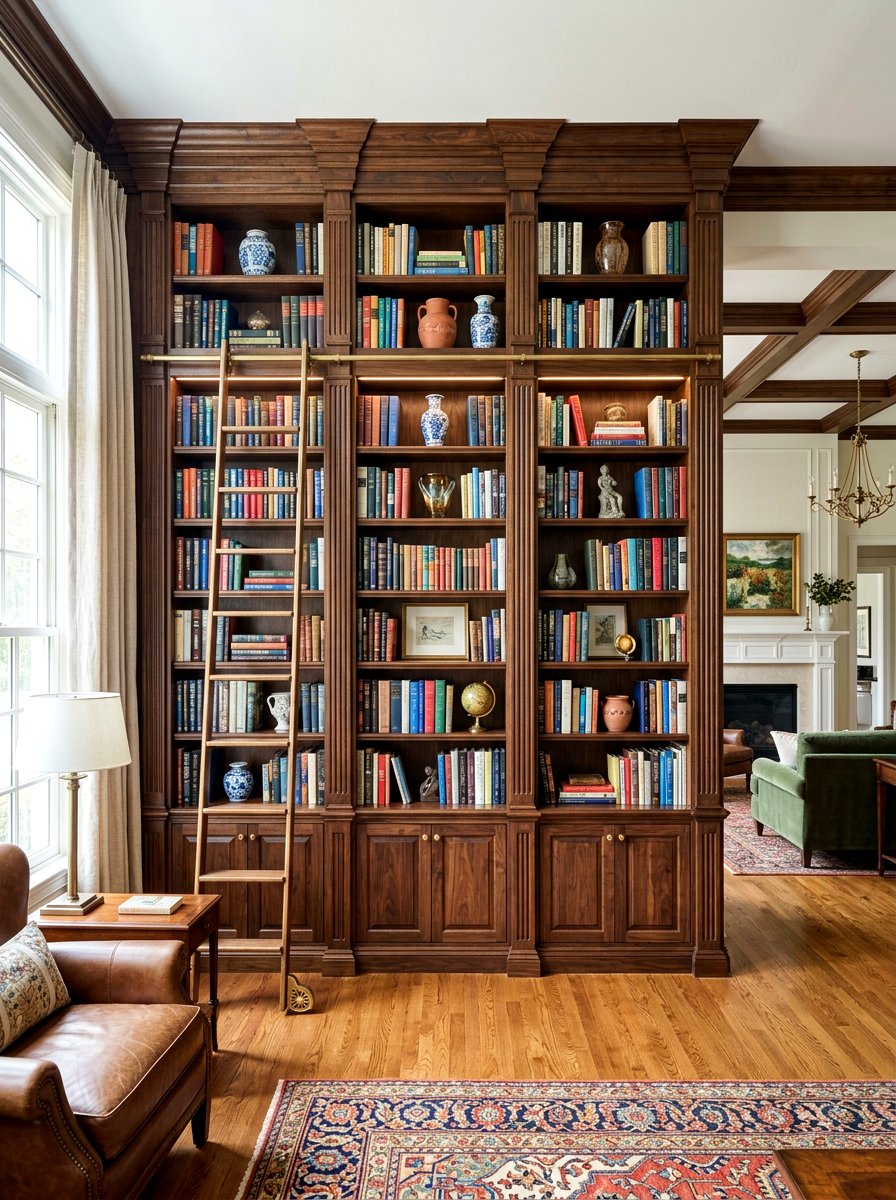 Expandable Library Bookcase - 30 flexible apartment furniture ideas