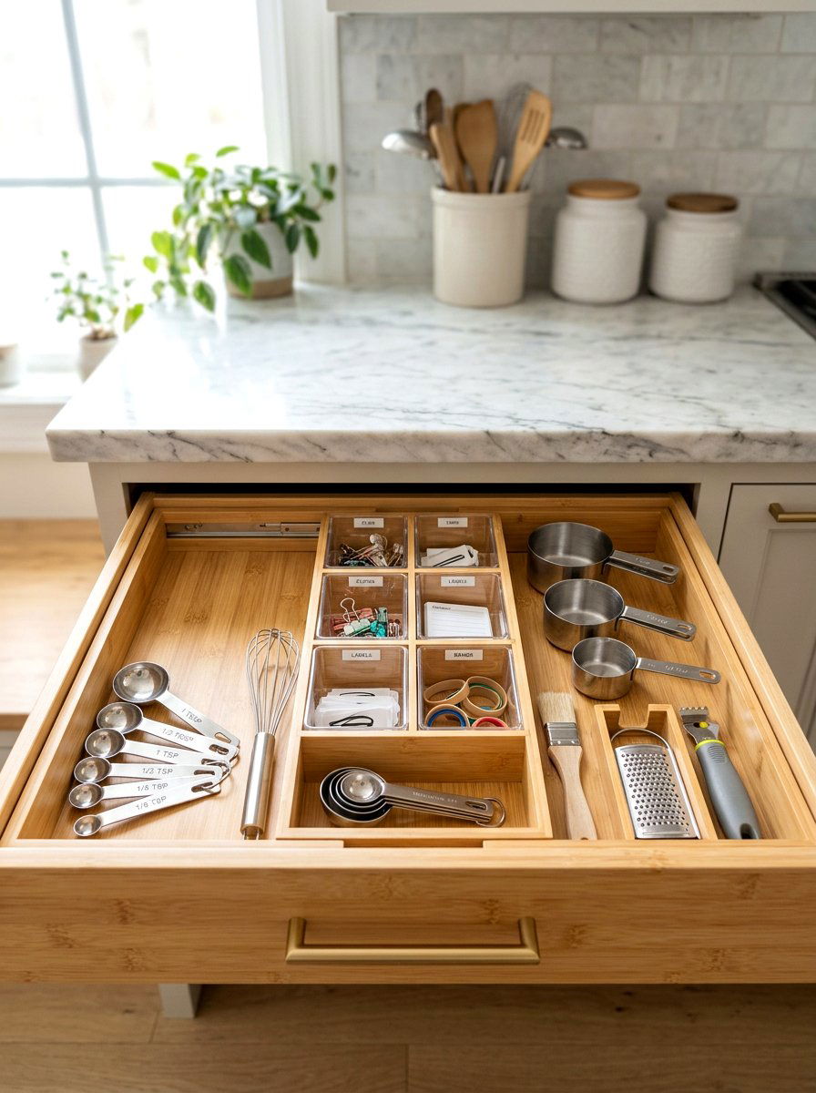 Expandable drawer organizer - 30 food container organization ideas