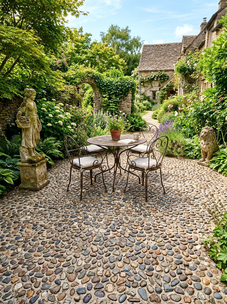 Exposed Aggregate Concrete Patio - 30 concrete patio ideas