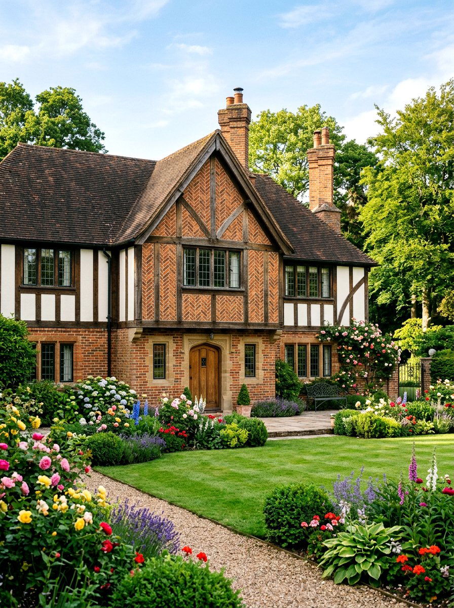 Exposed Brick Siding - 30 Tudor house exterior ideas