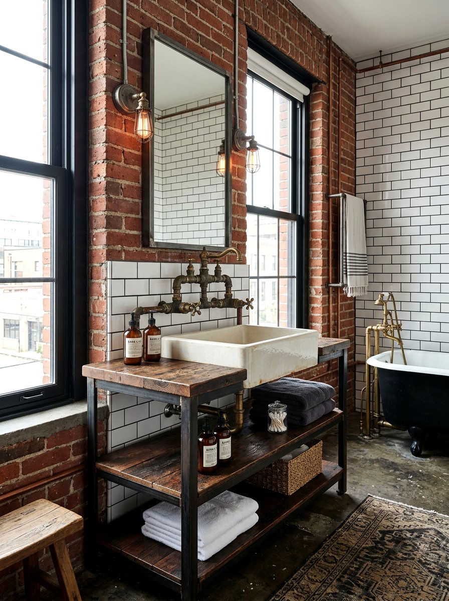 Exposed Plumbing Bridge Faucet - 30 bridge faucet bathroom ideas