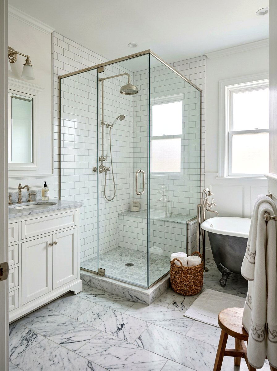 Exposed Plumbing Shower - 30 traditional bathroom ideas